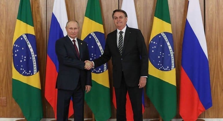 Putin e Bolsonaro, durante visita do presidente brasileiro à Rússia ALAN SANTOS/PRESIDÊNCIA DA REPÚBLICA