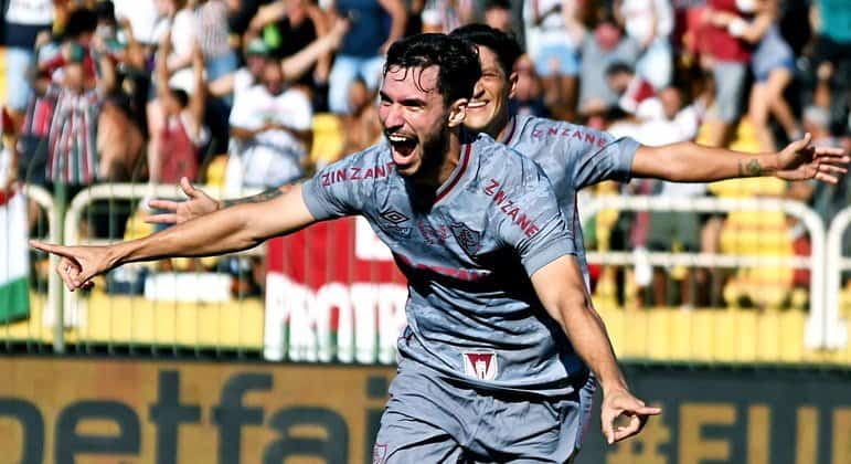 Martinelli comemora o segundo gol do Fluminense no jogo MAILSON SANTANA/FLUMINENSE FC (05.03.2022)