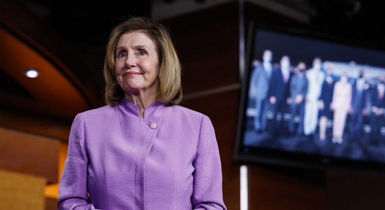 Nancy Pelosi viajou a Taiwan na semana passada e provocou crise com Pequim ANNA MONEYMAKER/GETTY IMAGES NORTH AMERICA/GETTY IMAGES VIA AFP - 10.8.2022