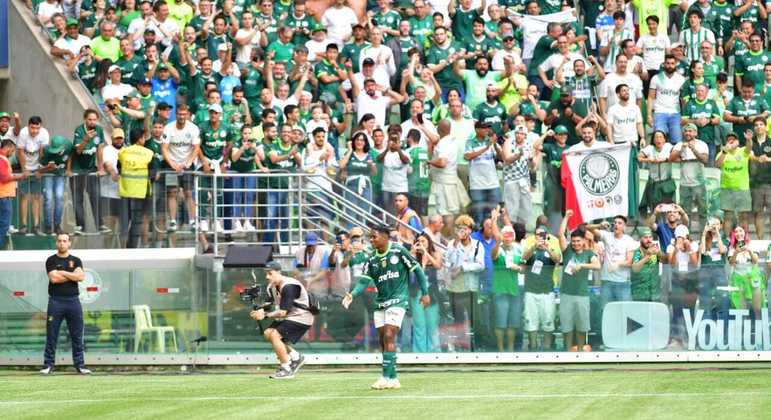 Palmeiras chegou ao 23º jogo de invencibilidade no Allianz Parque EDU GARCIA/R7 - 9.4.2023